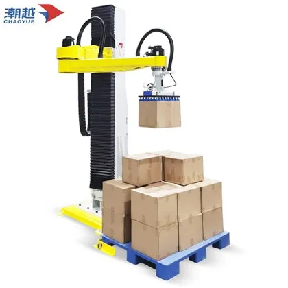 Ikki xil mahsulotga mos keladigan avtomatik palletizator turli xil palletlar formatini palletlash